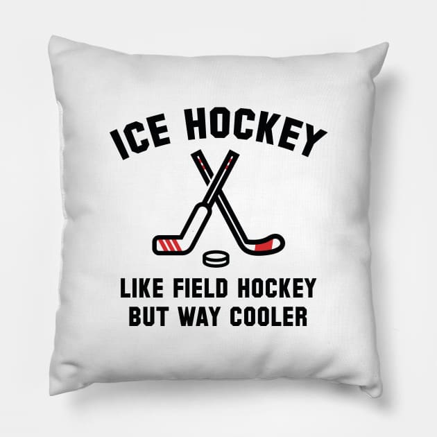 Ice Hockey Way Cooler Pillow by VectorPlanet