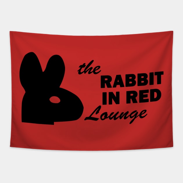 The Rabbit In Red Lounge Tapestry by CultTees