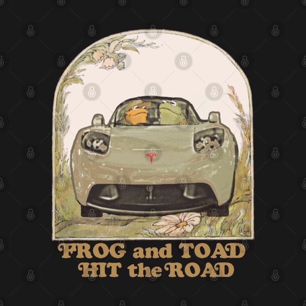 Frog And Toad Hit The Road by DrawingBarefoot