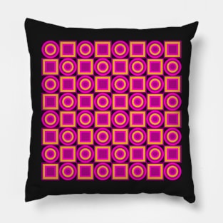 retro sixties style pattern Pillow