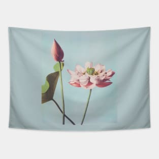 Vintage Japanese print of lotus flowers Tapestry