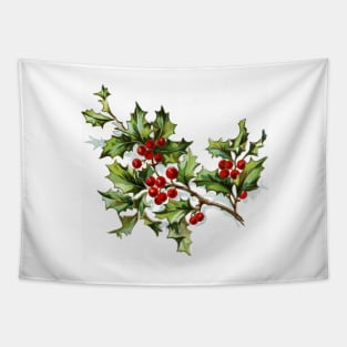 Holly Berries 002 Tapestry