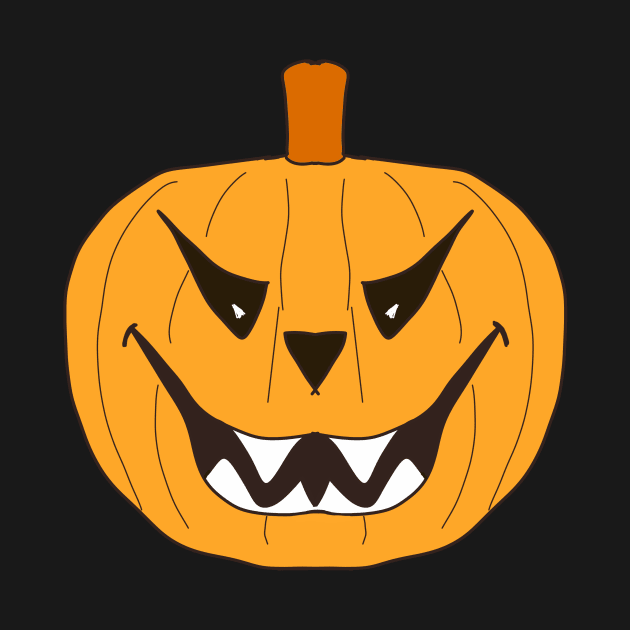 Big Smile Halloween Pumpkin by Grafititee