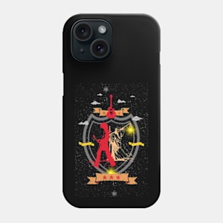 hermit rocking  to music Phone Case