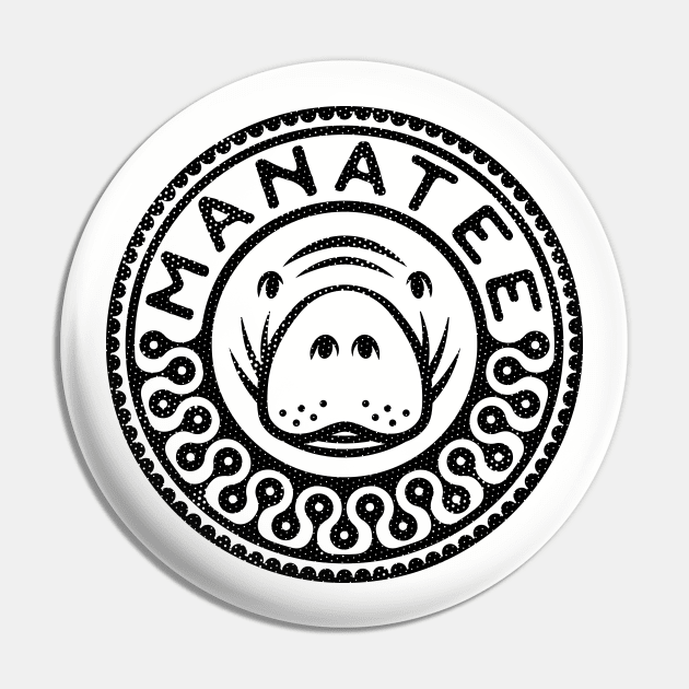 Manatee Iconic Design Pin by bangtees