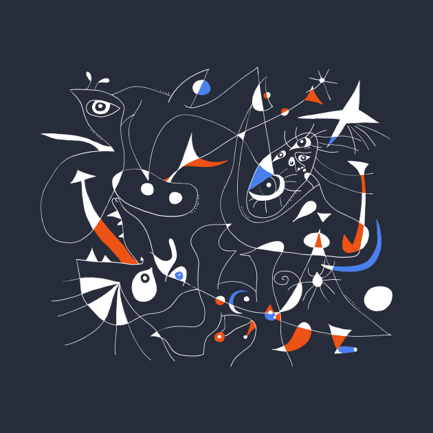 Joan Mirò White Navy by shamila