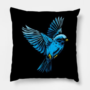 Blue Bird Pillow