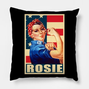 Rosie The Riveter We Can Do it Propaganda Pop Art Pillow