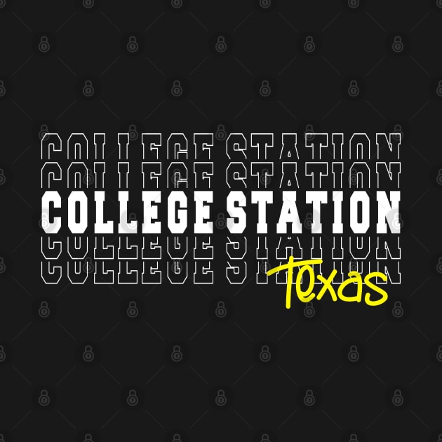 College Station city Texas College Station TX by TeeLogic