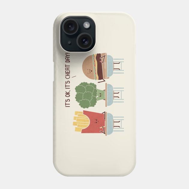 Cheat Day Phone Case by HandsOffMyDinosaur