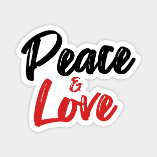 Peace and Love Magnet