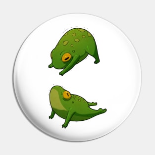 Yoga Frog Upward Downward Dog Pin