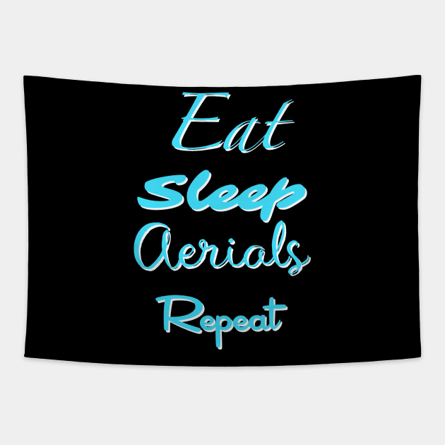 Eat, Sleep, Aerials, Repeat Tapestry by Theartiologist