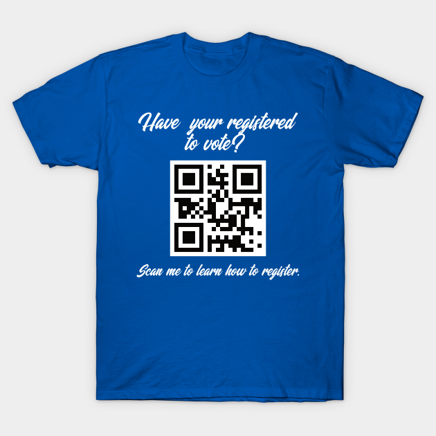 Register to Vote QR Code - Obama - T-Shirt | TeePublic