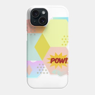 Pow! Abstract Geometric Shapes Phone Case