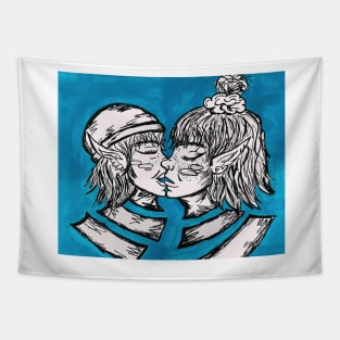 THE KISS. Tapestry