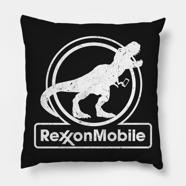 T-rex RexxonMobile Pillow by directdesign