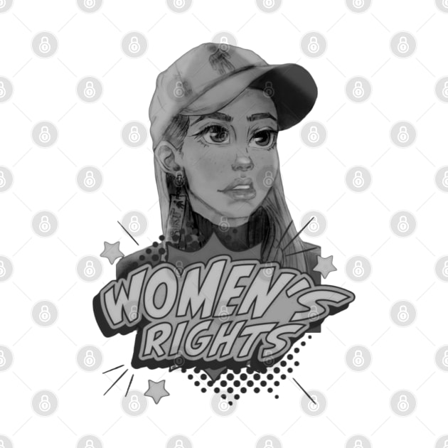 Womens rights black and white by AuraArtDesigner
