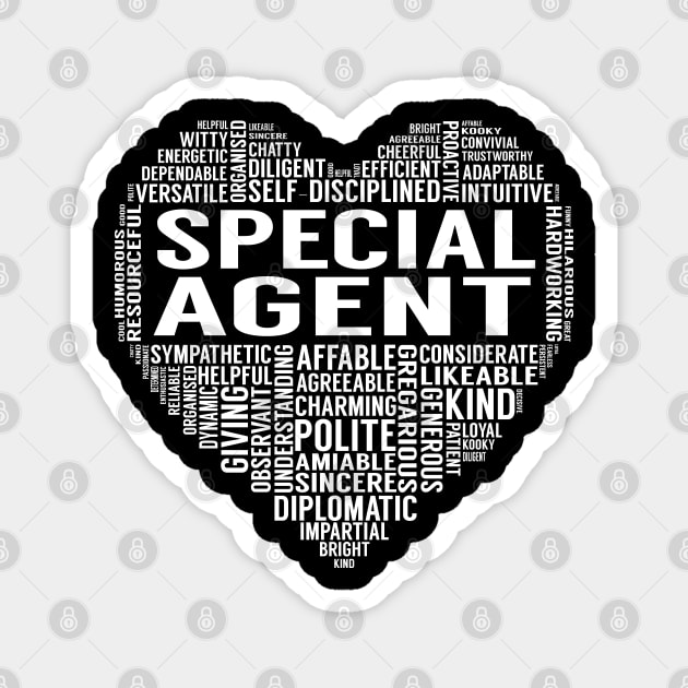 Special Agent Heart Magnet by LotusTee