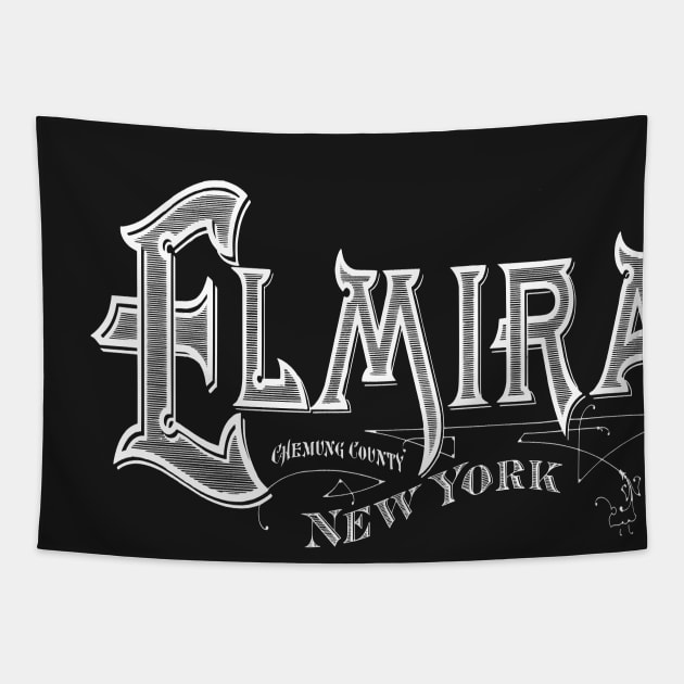 Vintage Elmira, NY Tapestry by DonDota