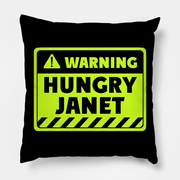 hungry Janet Pillow by EriEri