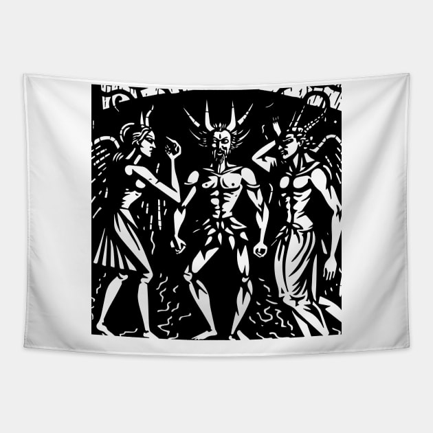 Medieval Daemon #2 Tapestry by n23tees