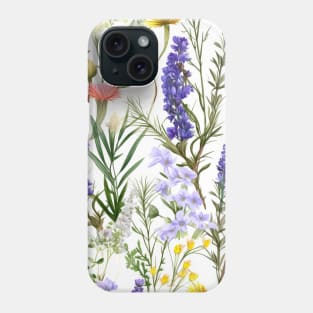 Aromatic Symphony: Organic Summers in Lavender and Herbs Phone Case