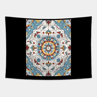 Traditional Geometric Pattern Tapestry