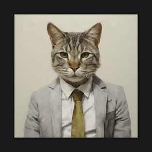 business cat - funny tshirt design T-Shirt