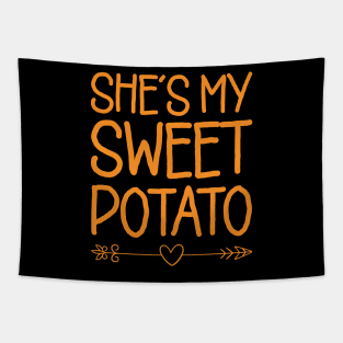 She's My Sweet Potato Yes I Yam - Thanksgiving Gift Tapestry