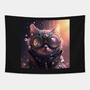 Cat under water Tapestry