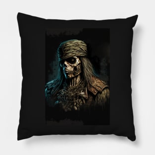 Pirate Metal Gothic Design Pillow