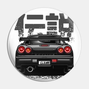 Monster Skyline GTR R34 (Brilliant Black) Pin