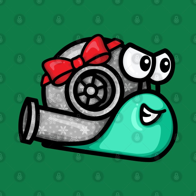 Turbo Snail - Gift Wrapped (Winter-Mint) by hoddynoddy