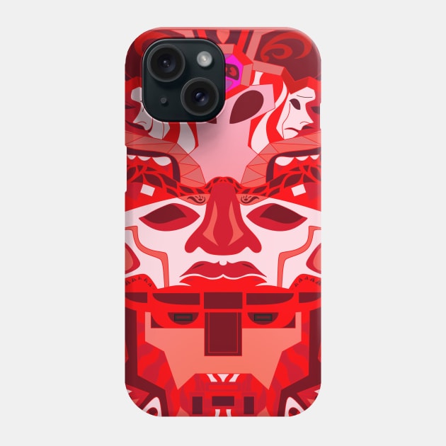 red totem ecopop Phone Case by jorge_lebeau