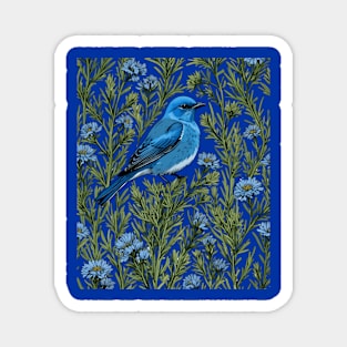 Nevada Mountain Bluebird And Sagebrush 2 Magnet