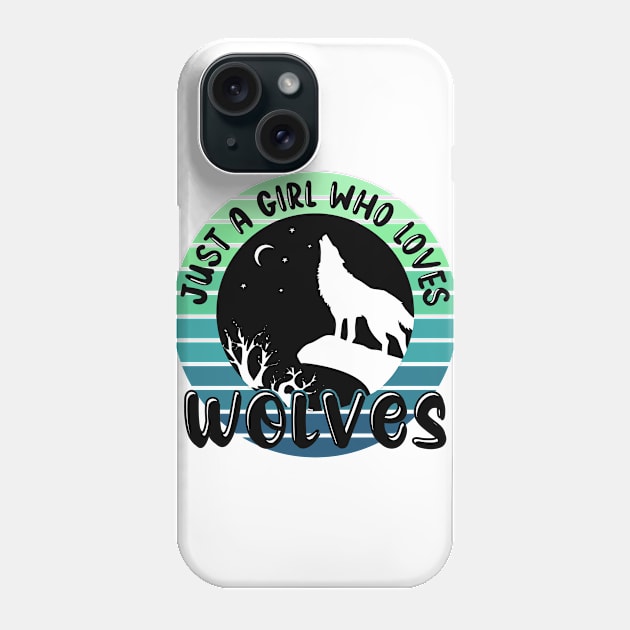 Just a girl who loves Wolves 1 a Phone Case by Disentangled