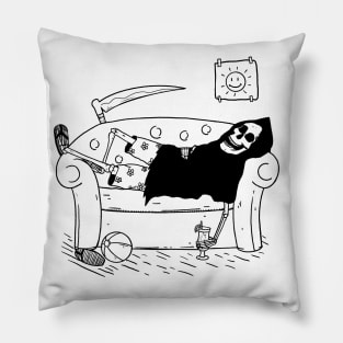 Grim Reaper Home Lockdown Vacation Pillow