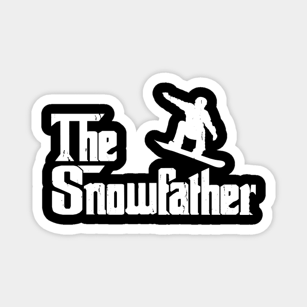 The Snowfather Funny Snowboarding Freestyle Snowboard Lover Magnet by Wakzs3Arts