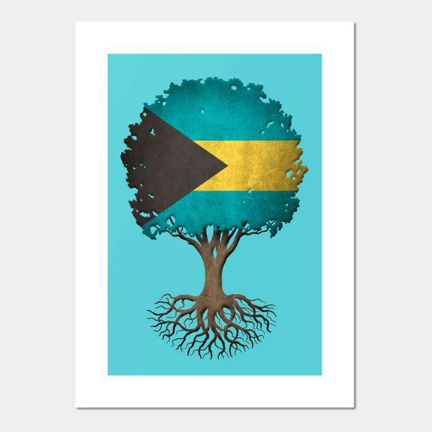Tree Of Life With Bahamas Flag Bahamas Posters And Art Prints Teepublic Uk