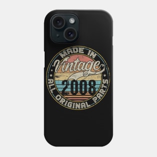 Classic 12th Birthday Gift For Men Women Vintage 2008 Phone Case