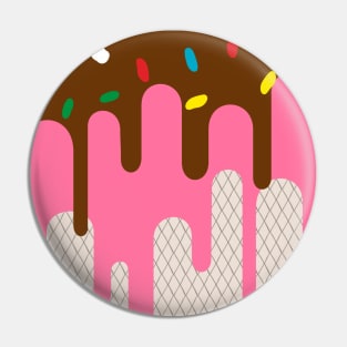 The ice donut with colorful sparks Pin