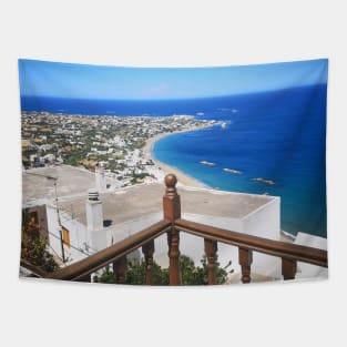 Balcony view of the Aegean Sea Tapestry