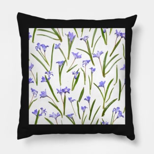 Snowdrops flowers pattern Pillow