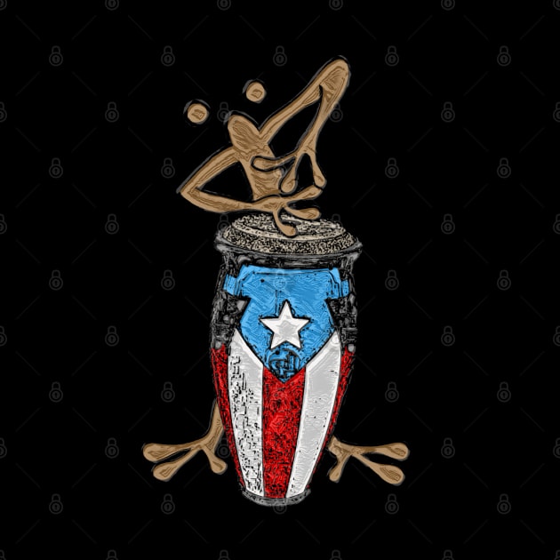 Conga Coqui Taino Boricua by SoLunAgua