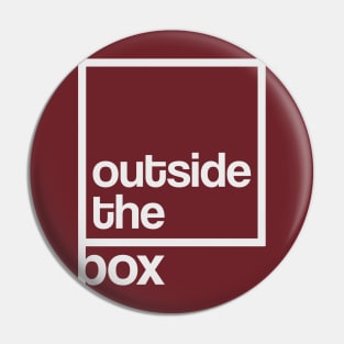 Minimalistic Outside the Box Design Pin