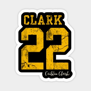 Distressed Clark 22 Caitlin Clark signature Magnet