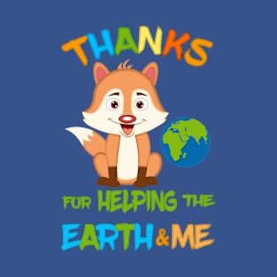 Baby Fox / Thanks For Helping, Human T-Shirt