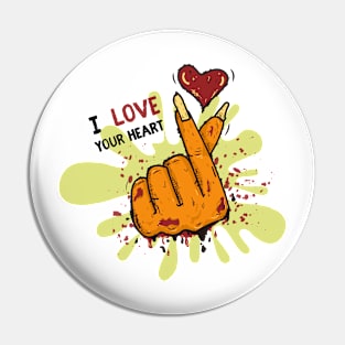 I love your heart Pin