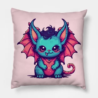 Chibi Demon Cat Pillow